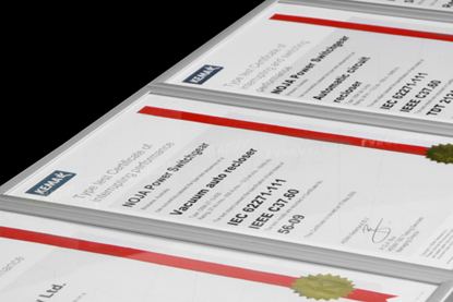 Certificados de Ensaio de Tipo