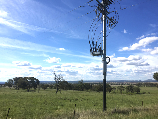 instalação do Religador da NOJA Power em New South Wales, Austrália