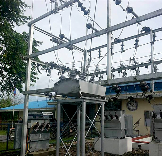 Instalação do Religador OSM da NOJA Power em uma ilha nas Filipinas